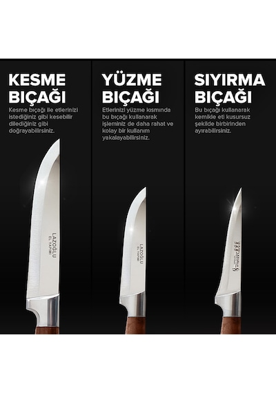 Lazoğlu Sürmene Trabzon 6'lı Kurban Bıçak Seti 6'lı Set