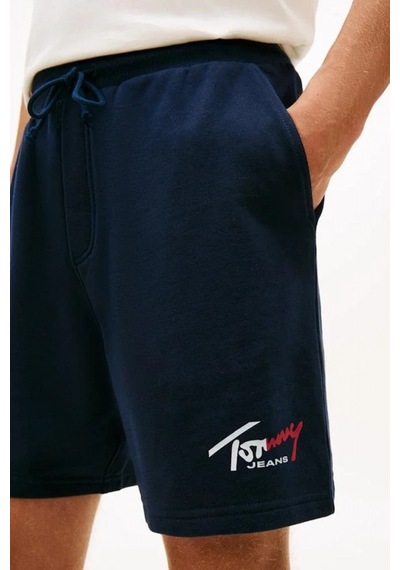 Tommy Hilfiger Tjm Signature Erkek Mavi Plaj Şort Dm0dm23017c1g Mavi