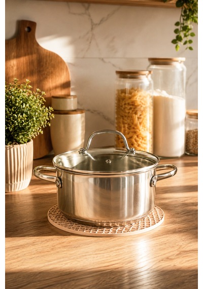 Porsima 31012-1 Silikon Yuvarlak Nihale 20cm Krem