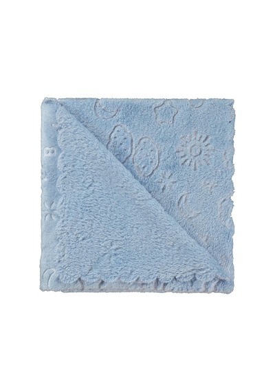 Civil Baby Bulut Desenli 90x90 Cm Battaniye - Mavi