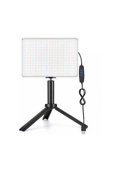 Pl-26 13 Watt 96 Led 23cm Crı95+ Bicolor 3 Renk Fotograf Ve Video Işığı Ve L03 Mini Tripod