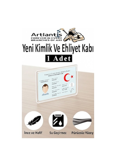 Kimlik Ehliyet Kabı Şeffaf 1 Adet Yumuşak Esnek Şeffaf Kırılmaz Kredi Kartı Koruyucu Kart Kılıfı Kart Kabı Plastik