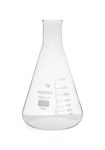 Cam Erlen Dereceli 2000 Ml Erlenmeyer Borosil
