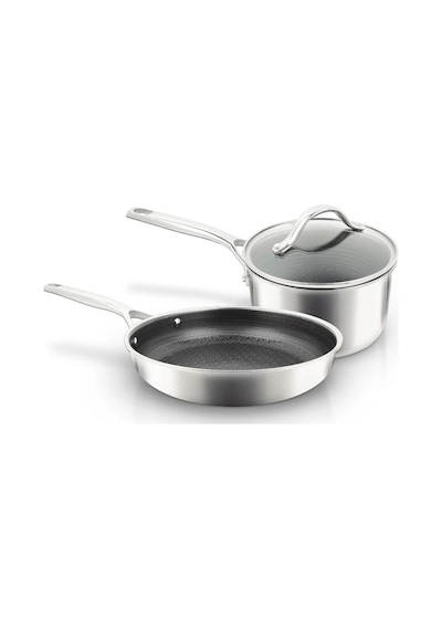Uniqella Silver Pro Serisi 16cm Sosluk Ve 20cm Tava Seti Çelik