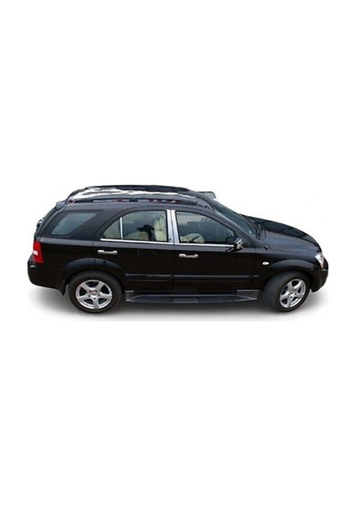Kia Sorento 2004-2009 Modeller Arası Krom Cam Çıtası 4 Parça Paslanmaz Çelik