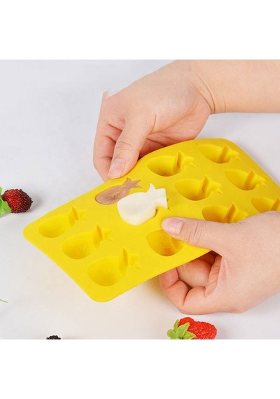 Silikon Kek Kalıp Ananas Kalıbı Şeker Hamuru Jelibon Silikon Kalıbı Renkli