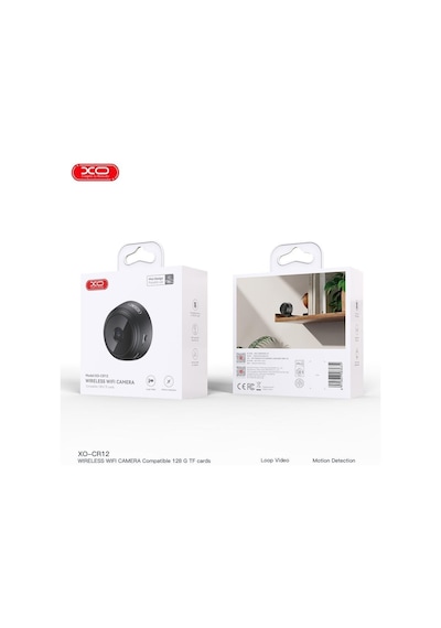 Cr12 Mini Kablosuz Wifi Kamera Net Görüntüleme İle Kompakt Gözetimli Mekan Kamerası - Gece Görüşü