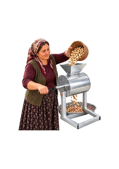 Powermaster Pm-38902 Manuel Yer Fıstığı Soyma Makinesi Metal Profil Gövdeli