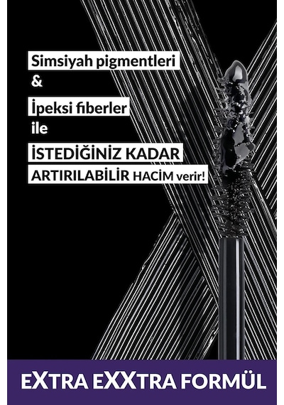 Avon Exxtravert Ekstra Hacim Veren Maskara Blackest Black