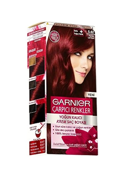 Garnier Çarpıcı Renkler Saç Boyası 5.62 Parlak Lal Kızılı