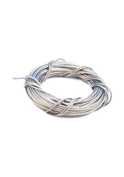 10 Metre 7x7 Çelik Tel Halat Cam Kriko Tamir Kablosu Çap:1.7 Mm Standart