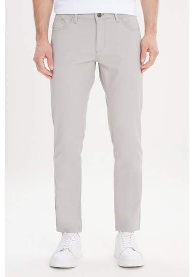 AC&Co / Altınyıldız Classics Erkek Tas Slim Fit Dar Kesim 5 Cep Armürlü Esnek Pantolon Tas