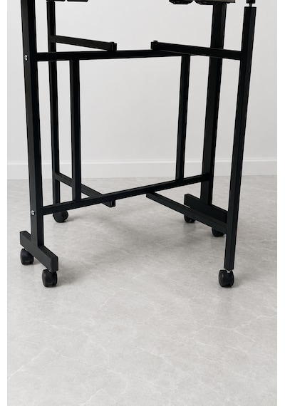 Teknor Kelebek Katlanır Ahşap Masa Mermer Desenli 60x120 Beyaz