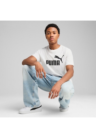 Puma ESS No. 1 Logo Tee Unisex  Beyaz Tişört