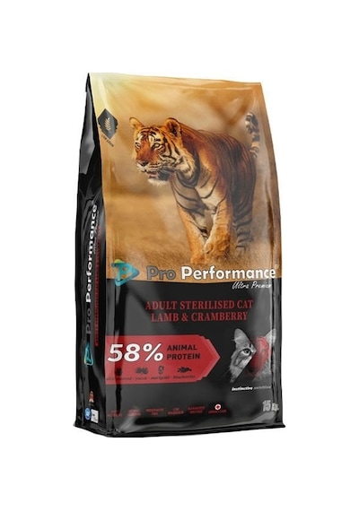 Pro Performance Ultra Premium Kısırlaştırılmış Kuzu ve Somonlu Yetişkin Kedi Maması 15 KG