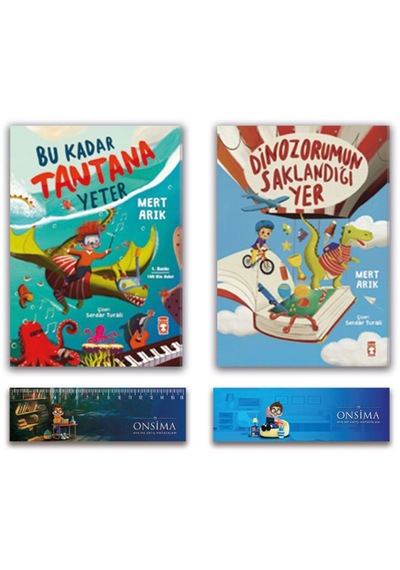 Timaş Çocuk Bu Kadar Tantana Yeter - Dinozorumun Saklandığı Yer Set 2 Kitap - Mert Arık
