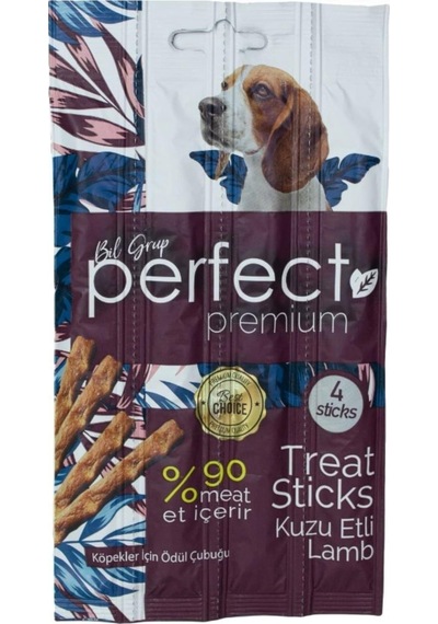 Perfect 4'lü Kuzu Etli Köpek Ödül Çubuğu 20 G