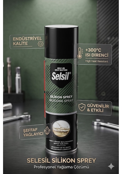 Selsil Silikon Sprey Yağlayıcı Ve Koruyucu 500 Ml