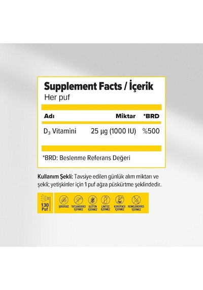 Ocean Vitamin D3 1000 Iu Sprey 20ml Ve Ocean Methyl B12 5 Ml Dilaltı Sprey / 30 Doz