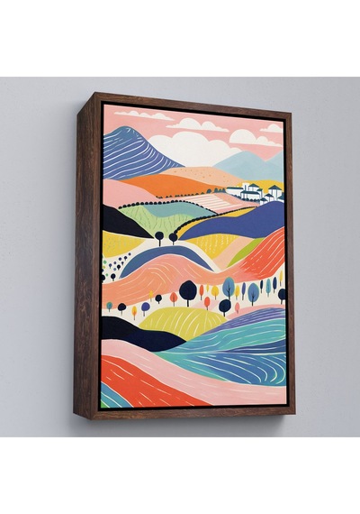 Miyrem^ Canvas Serie Pastel Tonlardaki Minimalist Tablo-7670