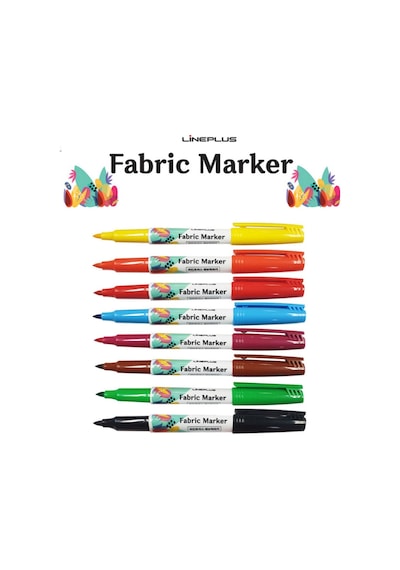 Lineplus Fabric Marker 8 Renkli Tekstil Kalemi Diğer