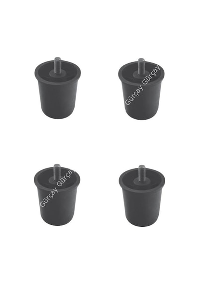 Gürçayhirdavat Yatak Baza Ayağı 6Cm Plastik M8 Diş (4 Adet)