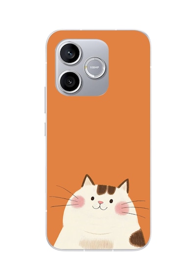 Honor 600 Lite Uyumlu Kedi Baskılı Silikon Kılıf Renkli