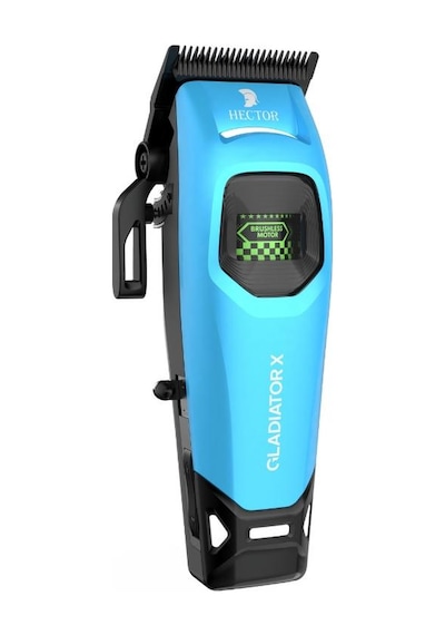 Hector Gladiator X 8000 Rpm Bldc Motor Işıklı Saç Kesim Ve Çizim Tıraş Makinesi Mavi
