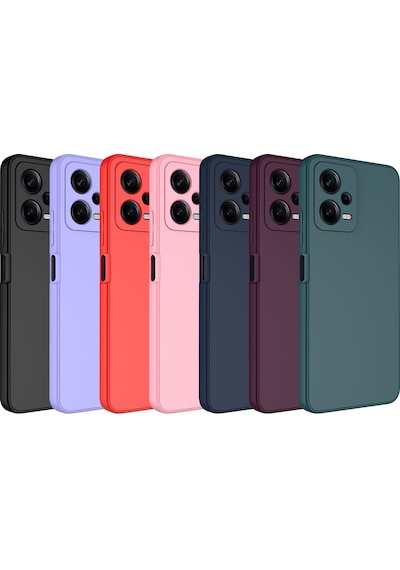 Xiaomi Redmi Note 12 5g Kılıf Zore Mara Lansman Kapak Kırmızı