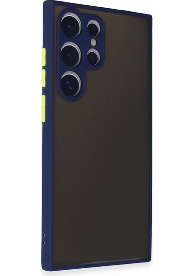 Newface Samsung Galaxy S24 Ultra Kılıf Montreal Silikon Kapak - Lacivert