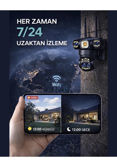 Onqam On-sg2330-zoom 3 Lens 10x Zoom Wifi Güvenlik Kamerası