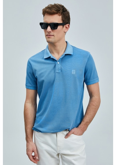 Lufian Vernon Smart Erkek Polo Tişört İndigo İndigo 111040205100250 Indigo