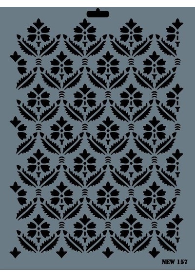 Rich New Seri N-157 Stencil 35X25 Cm