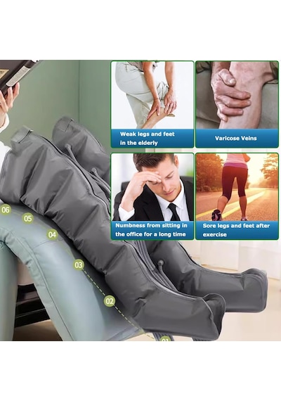 Lenfatik Drenaj İçin Joyfitness Bacak Masajı, Bacak Masajı, Profesyonel Lenfatik Drenaj Pressoterapi Cihazı, Evde Kullanım İçin Şişlik Ve Yorgunluğun Azaltılması Lenfatik Drenaj İçin Joyfitness Bacak Masajı, Bacak Masajı, Profesyonel Lenfatik Drenaj Pressoterapi Cihazı, Evde Kullanım İçin Şişlik Ve Yorgunluğun Azaltılması