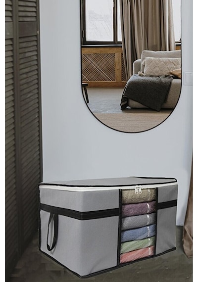 Adarya Home 5 Adet Pencereli Kazak Hurcu- 50x40x30 Antrasit