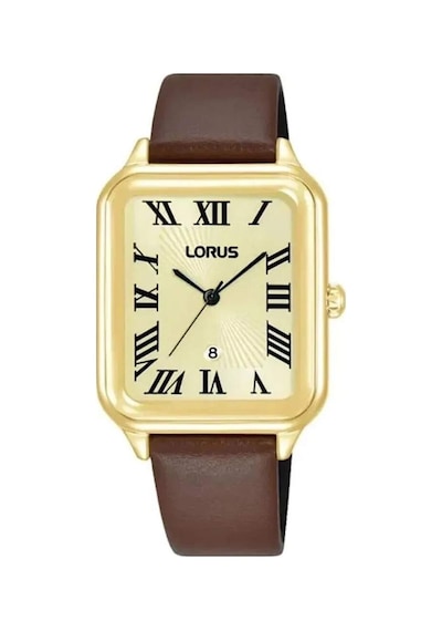 Lorus Rh742bx9 Quartz Deri Kahverengi 29 Mm Kadın Kol Saati Altın
