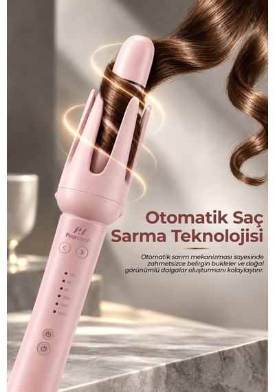 Ks-669 Otomatik Saç Şekillendirme Seti 7 Başlıklı, Negatif İyon Teknolojili, 3 Kademeli Isı Ayarlı Saç Maşası