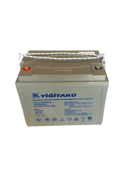 12V 90Ah 80 Ah Ebatında Amper Jel Yiğit Akü / 467915164