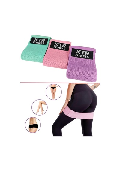 Xtr Fitness Loop Bant Direnç Bandı 3'lü Set Çok Renkli