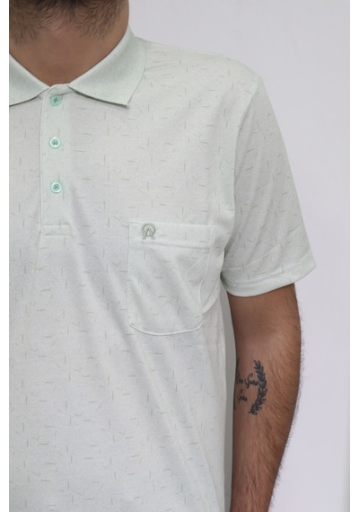 Santa Dmctekstil Erkek Desenli Klasik Kesim Rahat Kalıp Tek Cepli Polo Yaka Düğmeli T-shirt Yeşil Santa Dmctekstil Erkek Desenli Klasik Kesim Rahat Kalıp Tek Cepli Polo Yaka Düğmeli T-shirt Yeşil
