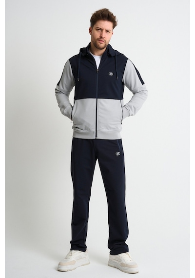 Shooter Sportswear Shooter Premium Erkek Eşofman Takımı Mevsimlik Kapüşonlu Rahat Kalıp Gri