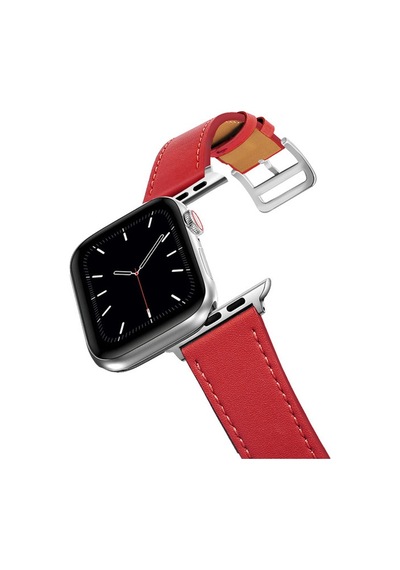 Ally Apple Uyumlu  Watch 7-8 45 MM6-5-4 44 MM Single Coil Deri Kayış Kordon