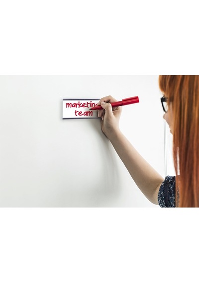 Kanallı Etiketlik Şerit Mıknatıs Magnet, 4Cm Raf Mıknatısı