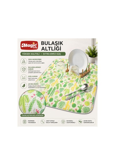 Mikrofiber Bulaşık Altlığı 35x45 Cm Dijital Meyve Baskılı Çift Yönlü Diğer