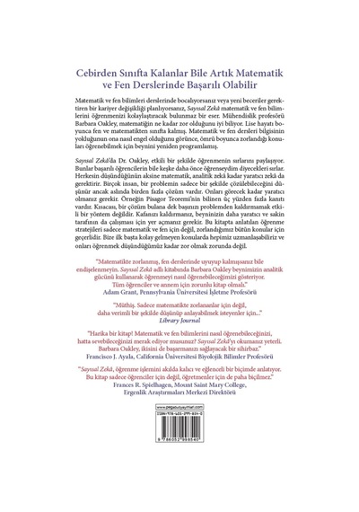 Sayısal Zeka: Matematik ve Fende Başarılı Olmanın Sırları - Barbara Oakley - Şubat 2020