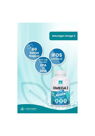 Naturagen Omega3 Balık Yağı 2 x 60 Softgel