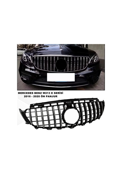 W213 E Serisi Spor Ön Panjur Izgaralı Piano Black & Krom 2016-2020
