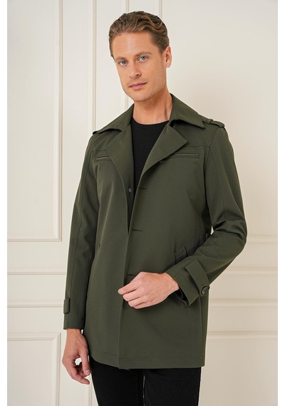 Efor Ka 086 Slim Fit Haki Spor Kaban Haki