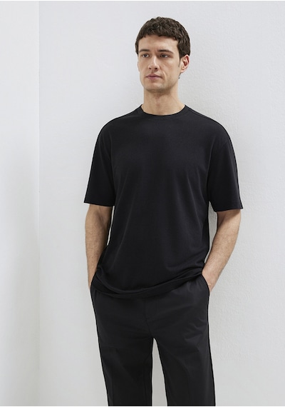 Mavi - Mavi Black Tencel Liyosel Karışımlı Siyah Tişört 0613468-900 Siyah