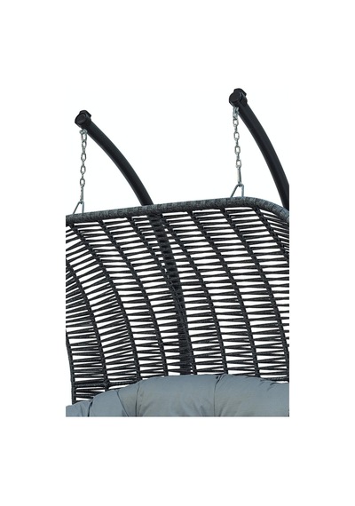 Kupa Loft Rattan Salıncak Çift Kişilik Antrasit Hamak Kupa Loft Rattan Salıncak Çift Kişilik Antrasit Hamak